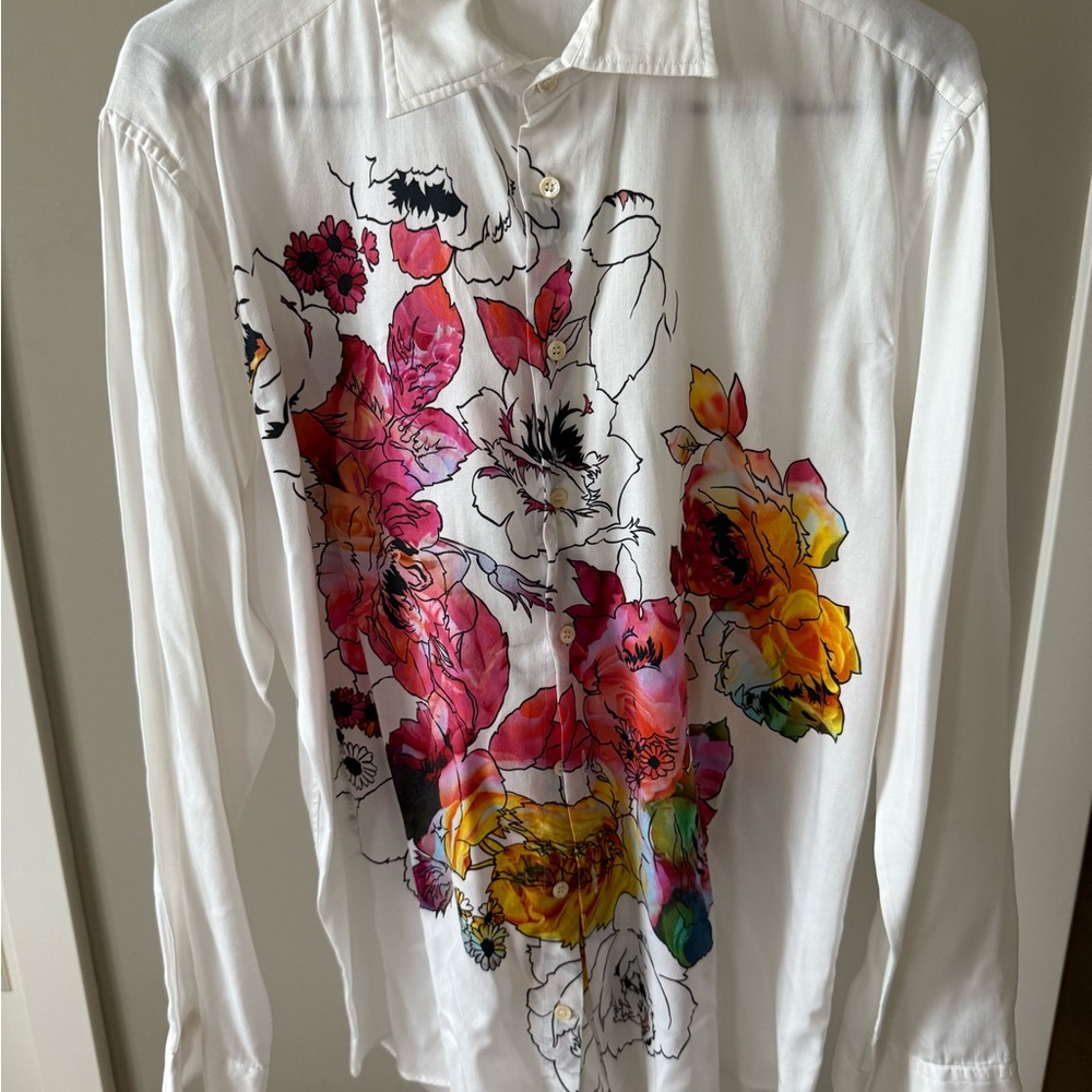 Etro Ivory Button-Up Shirt